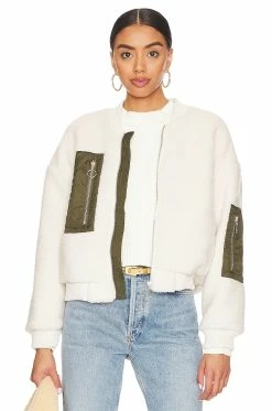 Reyna Crop Jacket Cream & Olive